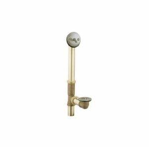 Moen® 90410BN Tub/Shower Drain Cover With 1-1/2 in Hi-Tee, 3.6 in H x 5.1 in W, Brass, LifeShine® Brushed Nickel