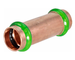 Merit Brass MB12400N 2 in CopperPress® Extended Coupling without Stop with VIPR® Press Ring