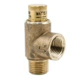 WATTS® 0556035 LF530 Calibrated Pressure Relief Valve, 1/2 in Nominal, MNPT x FNPT End Style, 50 to 175 psi Pressure, Brass Body