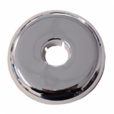 Wal-Rich 1731606 Split Escutcheon, 1-1/8 in Nominal, Plastic, Polished Chrome