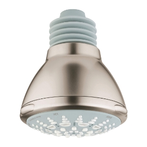 GROHE 27068EN0 Relexa® 100 Five Shower Head, 2.5 gpm, 5 Sprays, Wall Mount, 3-15/16 in Dia Head, Brushed Nickel