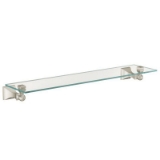 Moen® DN8390BN Vanity Shelf, Retreat®, 22 in OAD x 2.64 in OAH, Tempered Glass, Brushed Nickel