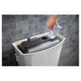 Kohler® 5711-95 Corbelle® Toilet Tank with AquaPiston® Flush Technology, 1.28 gpf, Left Hand Polished Chrome Trip Lever Flush, Ice Grey