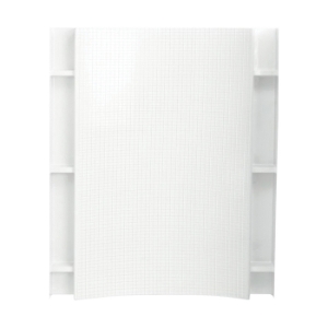 Sterling® 72272106-0 Shower Back Wall with Age-in-Place Backerboards, Accord®, 60 in L x 71-1/4 in W, Solid Vikrell®, White