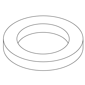 Kohler® 1032265 Plate Gasket, For Use With STERLING® Toilets, Rubber, Black