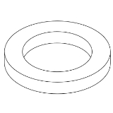 Kohler® 1032265 Plate Gasket, For Use With STERLING® Toilets, Rubber, Black