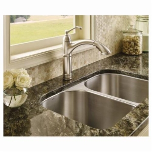 Moen® 7295SRS Kitchen Faucet, Brantford™, 1.5 gpm Flow Rate, High-Arc Spout, Spot Resist® Stainless Steel, 1 Handle, 1/3 Faucet Holes