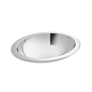 Kohler® 2609-MU-NA Bachata® 20 in Oval Drop-In/Undermount Bathroom Sink, Mirror