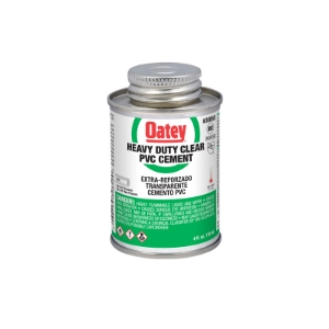 Oatey® 30850 Heavy Duty Low VOC PVC Cement, 4 oz Container, Clear