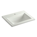 Memoirs® Elegant Self-Rimming Bathroom Sink With Overflow, Rectangular, 22-3/4 in W x 18 in D x 8-7/8 in H, Drop-In Mount, Vitreous China, Dune