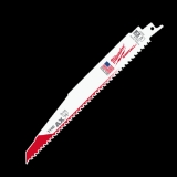 Milwaukee® SAWZALL® AX™ 48-00-5026 Demolition Tapered Back Reciprocating Saw Blade, 9 in L x 1 in W, 5 TPI, Bi-Metal Body, Universal/Toothed Edge Tang