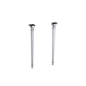 Kohler® 6839-CP Kathryn® Octagonal Console Table Leg, 3-1/4 in W x 3-1/4 in D x 31-11/16 in H Leg, Brass, Polished Chrome