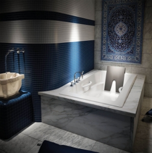 BainUltra® Inua 6636 Drop-In Thermomasseur Tub, White, Rectangle