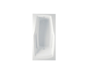 Clarion AD457253-WH 72 x 36 Acrylic Drop-in End Drain Bathtub, White