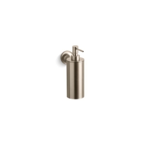 Kohler® 14380-BV Purist® Soap/Lotion Dispenser, Vibrant® Brushed Bronze, 2-3/8 in OAL, Wall Mount, Metal