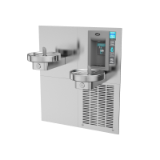 Oasis® 504838 Refill Station & Drinking Fountain Combo, Single Bubbler Operation, Refrigerated Chilling