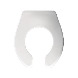 Bemis® BB955CT 000 Heavy Duty Toilet Seat, Baby/Toddler Bowl, Open Front, Plastic, White