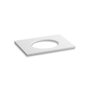 Kohler® 5422-S33 Solid/Expressions™ Solid Surface Bathroom Sink, 1-1/4 in OAH x 31-5/8 in OAW x 22-13/16 in OAD, White Top