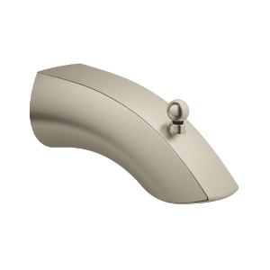 GROHE 13356EN2 Eurosmart® Tub Spout with Diverter, Slip-Fit Connection, 6-3/8 in L x 2-7/16 in H, Brass, StarLight® Brushed Nickel