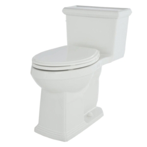 Gerber® G0021020 1-Piece Toilet, Logan Square™, Elongated Bowl, 18-1/4 in H Rim, 12 in Rough-In, 1.28 gpf, White