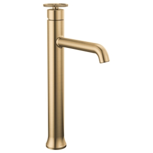 DELTA® 758-CZ-DST Trinsic® Single Handle Vessel Bathroom Faucet, Champagne Bronze
