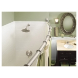 Moen® SR2100BN Shower Curtain Ring, 2.8 in L x 3.37 in W, Iron, Brushed Nickel