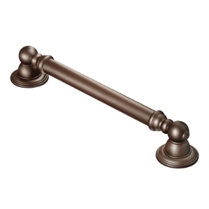 Moen® YG5412ORB Designer Grab Bar, Kingsley®, 12 in L x 1-1/4 in Dia, Oil Rubbed Bronze, Stainless Steel