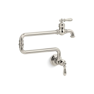 Kohler® 99270-SN Artifacts® Pot Filler Kitchen Sink Faucet, 3.2 gpm Flow Rate, Arc/Swivel Spout, Polished Nickel, 1 Handle