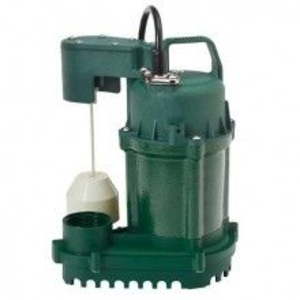 Zoeller® 73-0001 70 Series Submersible Dewatering/Sump Pump, 38 gpm Flow Rate, 1-1/2 in NPT Outlet, 1 ph Phase, 1/3 hp, Plastic