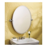 Moen® DN6892BN Tilting Mirror, Sage®, Oval, 22.79 in Dia x 26 in L x 2.58 in W, Brushed Nickel