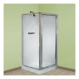 ELM® 736CWHT DURAWALL® Neo-Angle Corner Shower Wall, 73-1/4 in H, Fiberglass