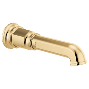 Brizo® RP100328PG Invari™ Non-Diverter Tub Spout, 1/2 in, Polished Gold