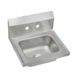 Elkay® CHSB17162 Handwash Sink, Rectangle Shape, 15-1/2 in W x 13 in D x 16-3/4 in H, Wall Mount, Stainless Steel, Buffed Satin