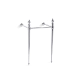 Kohler® 30007-CP Memoirs® Stately Console Table Leg, 17-3/4 in W x 16-5/16 in D Leg, Wall Mount, Solid Brass, Polished Chrome