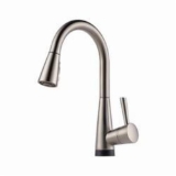 Brizo® 64070LF-SS Kitchen Faucet, Venuto®, 1.8 gpm Flow Rate, Stainless Steel, 1 Handle, 1 Faucet Hole, Traditional, Commercial