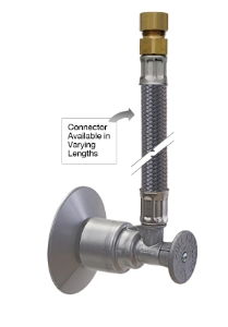 Accor® FlowTite® R-SERIES Sink/Lavatory Supply Kit - 3/8" Brass Comp. Adapter