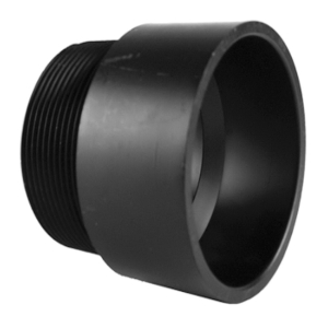 Charlotte ABS 00109 0800 Male Adapter, 1-1/2 in Nominal, Hub x MNPT End Style, SCH 40/STD, ABS