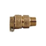 A.Y. McDonald 5180-001, 74753-66 Octagonal Straight Coupling, 1 in Nominal, -66 Mac-Pak S Lead Compression x MNPT End Style, Copper