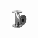 Ward Mfg 6.BFT Straight Pipe Tee, 6 in, Flanged, 125 lb, Cast Iron, Black