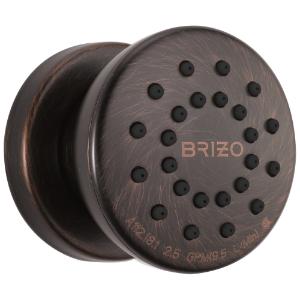 Brizo® 84110-RB Touch-Clean® Body Spray, (1) Spray, 2 gpm Maximum, Surface Mount