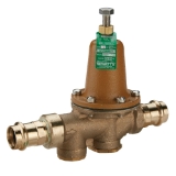 WATTS® 0125574 LF25AUB-Z3 Standard Capacity Pressure Reducing Valve, 1-1/4 in Nominal, 25 to 75 psi Pressure, Copper Silicon Alloy Body