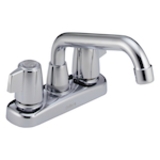 DELTA® 2123LF Classic Laundry Faucet, 4 in Center, Chrome, 2 Handles