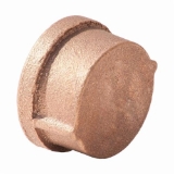 Merit Brass XNL116-04 Pipe Cap, 1/4 in Nominal, FNPT End Style, 125 lb, Brass, Rough, Import