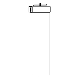 APCOM 100266134 Straight Pipe, 19-1/2 in