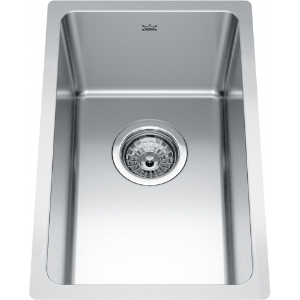 Kindred BSU1812-8N Brookmore 11.6-in LR x 18.2-in FB x 8-in DP Undermount Single Bowl Stainless Steel Sink
