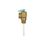 Cash Acme® 22832-0100 NCLX Temperature and Pressure Relief Valve, 3/4 in Nominal, MNPT x FNPT End Style, 100 psi Pressure, 180 deg F, Bronze Body