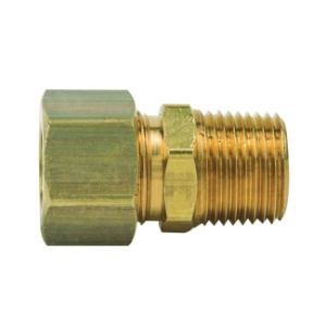 BrassCraft® 68-8-6X Male Reducing Adapter, 1/2 x 3/8 in Nominal, Compression x MNPT, Brass