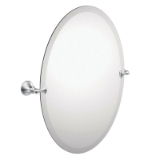 Moen® DN2692CH Tilting Mirror, Glenshire®, Oval, 22.81 in Dia x 26 in L x 3.17 in W, Chrome