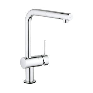 GROHE 30218001 Kitchen Faucet With Touch Technology, Minta, Residential, 1.75 gpm Flow Rate, 360 deg Swivel Spout, StarLight® Polished Chrome, 1 Handle, 1 Faucet Hole