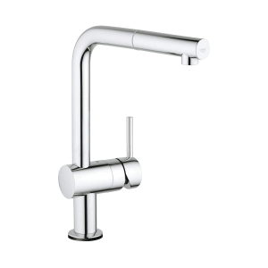 GROHE 30218001 Kitchen Faucet with Touch Technology, Minta®, Residential, 1.75 gpm Flow Rate, 360 deg Swivel Spout, StarLight® Polished Chrome, 1 Handle, 1 Faucet Hole